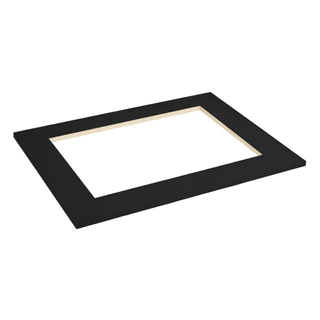 Tampo MDP de 75 cm para Cooktop com recorte de 4 e 5 Bocas Preto
