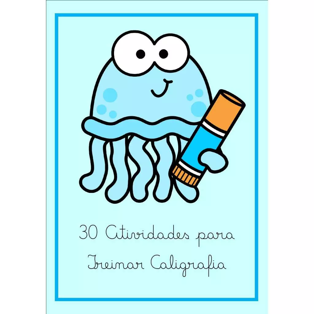 30 Atividades de caligrafia em Folhas Soltas A4 75g