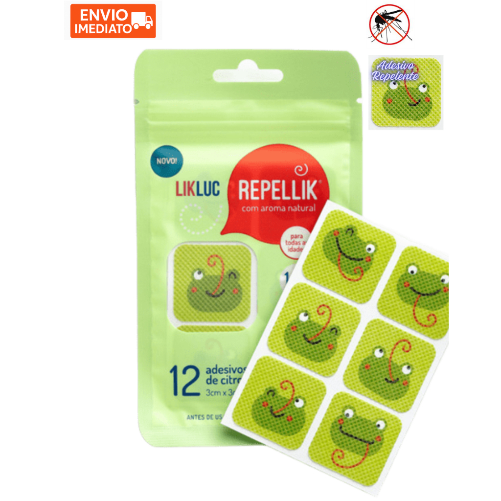 Repelente Adesivo 12 Unidades Xo Mosquito Infantil Bebe Recem Nascido ...