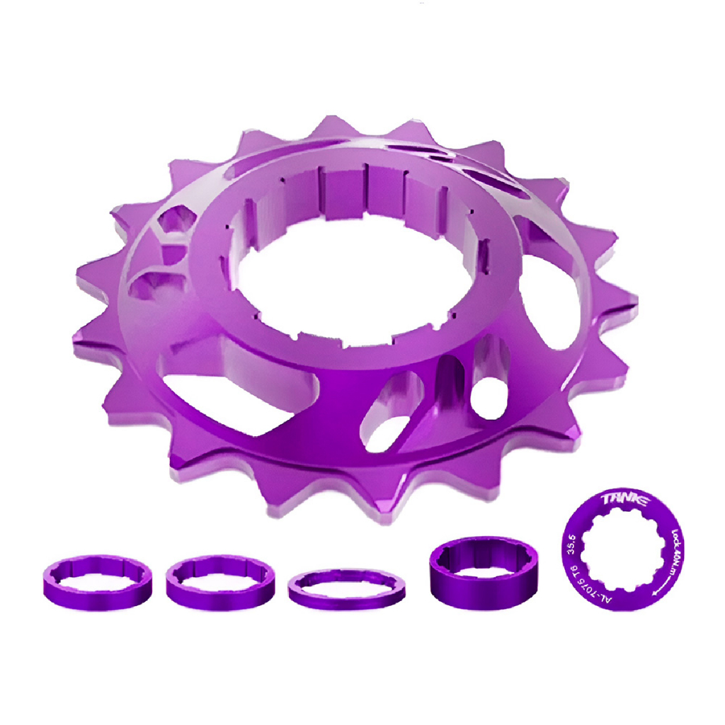 Kit Conversor Single Speed Roxo 18 Dentes Padrão Hg | Shopee Brasil