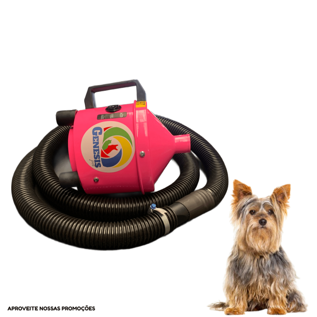SOPRADOR PET JET ROSA 2 VELOCIDADES 1400WTS 127V GENESIS PET USO ...