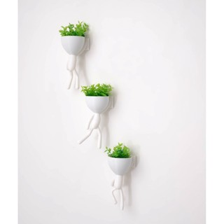 Kit 3 Mini vasos Alpinistas com flor planta artificial vasos cachepot decorativos para sala casa decorar enfeite — foto 7 — Achou Levou Brasil
