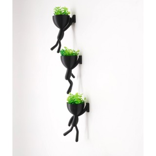 Kit 3 Mini vasos Alpinistas com flor planta artificial vasos cachepot decorativos para sala casa decorar enfeite — foto 6 — Achou Levou Brasil