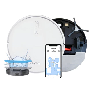 Robô Aspirador de Pó 3-em-1 Lydsto G1 Inteligente para Limpeza e Recarga Automática Varre Aspira e Passa Pano Bivolt em Oferta na Shopee