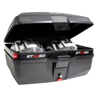 BAU BAULETO STONED 52 LITROS BASE UNIVERSAL PROMOÇÃO MOTOBOY + PARAFUSOS E CHAVE OFERTA IMPERDIVEL