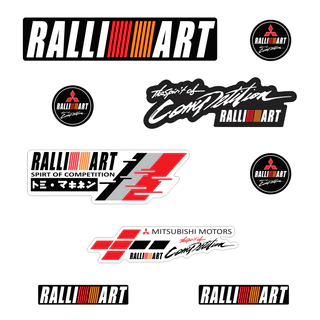 adesivos ralliart mitsubishi stickers pack lancer evolution pajero