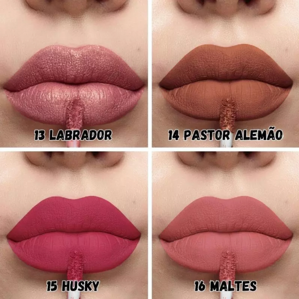 Batom Líquido Matte Vizzela DOG LOVERS 3,5g | Shopee Brasil