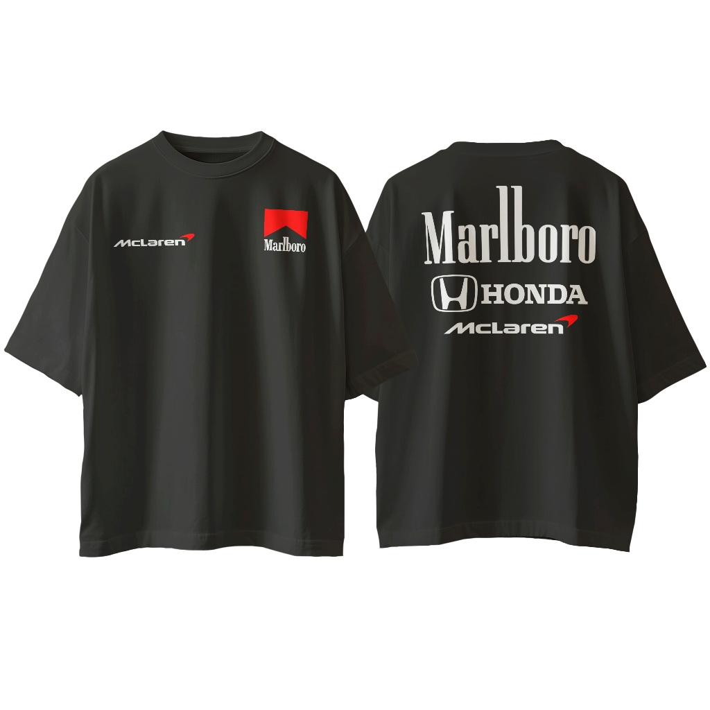 Camiseta Lifestyle McLaren Marlboro Honda Algodão Limitada