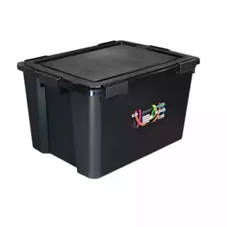 CAIXA ORGANIZADORA 80L CONTAINER MULTIUSO 6 TRAVAS