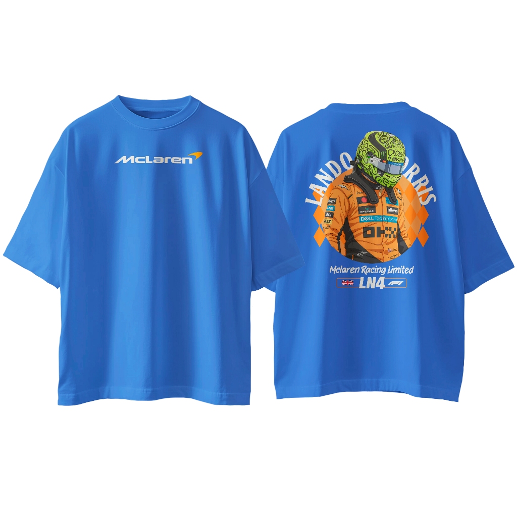 Camiseta McLaren Lando Norris LN4 Formula 1 StreetWear Básica
