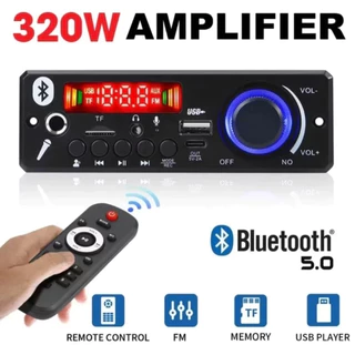 Super Potente Placa Amplificada MP3 Bluetooth 5.0,320W, Amplificador, Áudio FM, TE, USB, Microfone