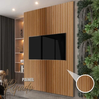 Painel Ripado 2,70 altura x 3,00 largura em MDF revestimento Autocolante