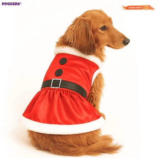 Kit 1-4 Roupa para Cachorro Gato Natal Fantasia Natalina Diversos Tamanhos Vestido de Luxo Estampado