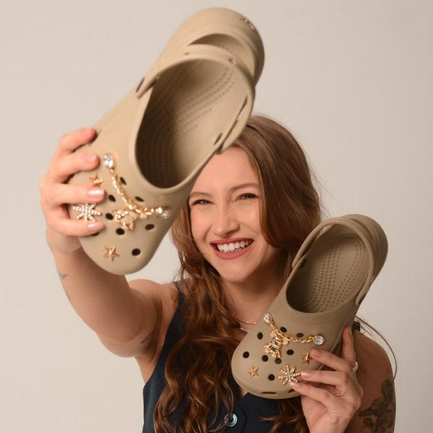 CORFLY CLUFF GLIMMER com Bottons Sandália Babuche FLY Conforto, 100% ...