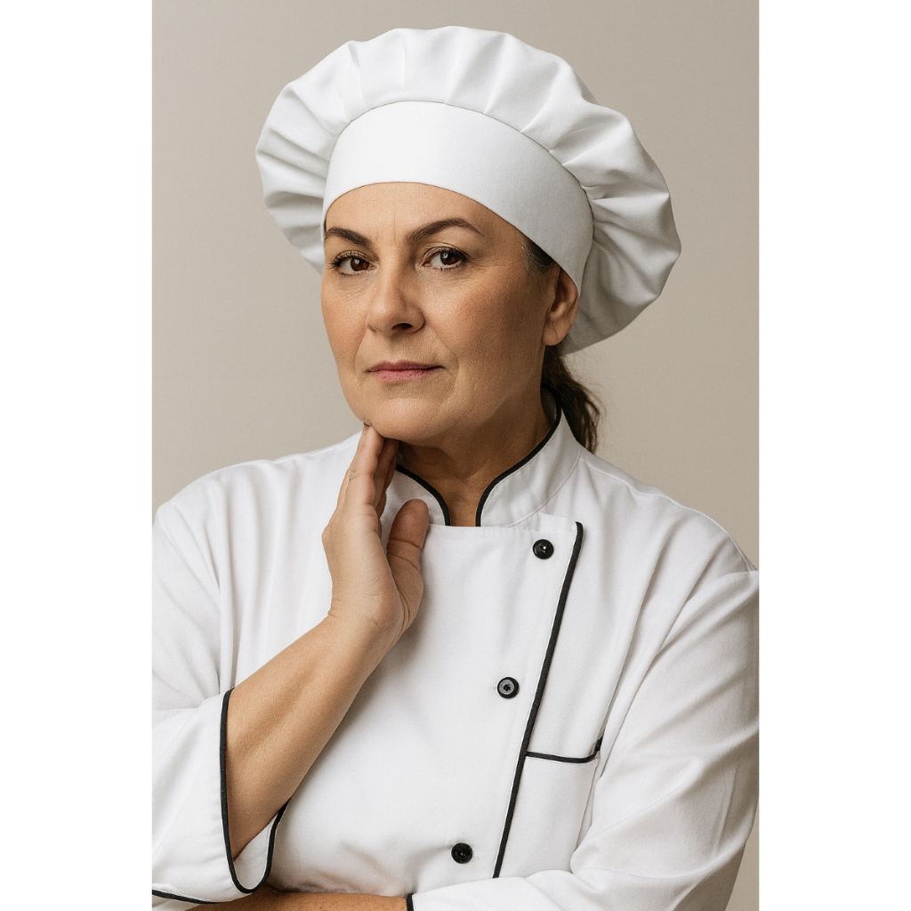 Touca Chef Cozinheiro Gorro Bandana Chapéu Garçom Gastronomi