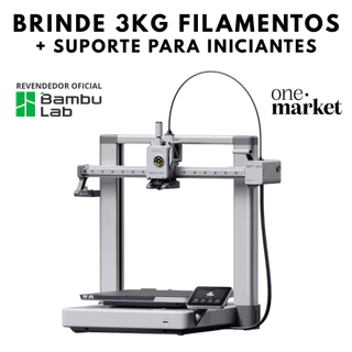 Impressora 3D Bambu Lab A1 + 3kg de Filamentos + Suporte para iniciantes
