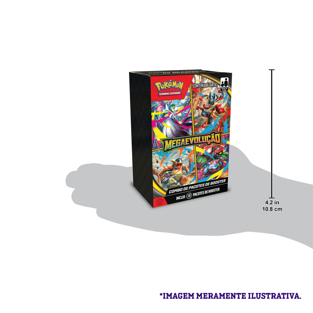 Pokmon Mini Box ME01 Megaevoluo - Contm 18 Boosters | Shopee Brasil