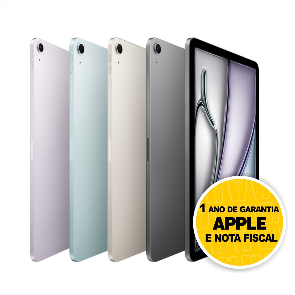 Apple iPad Air 2025 M3 Tela 11 polegadas Wi-fi 128GB Original Novo Lacrado Garantia Apple 1 Ano
