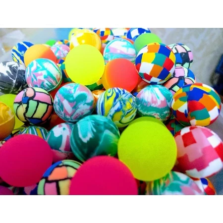 Kit 30 Bolinhas Pula Pula Multicoloridas 27mm Festa Infantil Brinquedo Lembracinhas