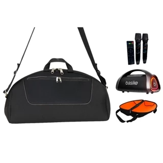 Case Para Caixa De Som Boombox Basike C/bolso P/ 2-mic em Oferta na Shopee