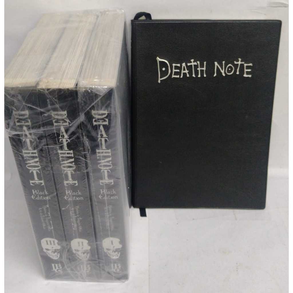 Mangá Death Note Black Edition volumes 1 à 3 e Caderno Death Note ...