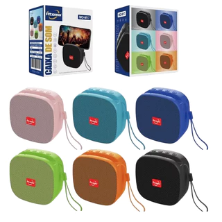 Caixa de Som Bluetooth Portátil Multicor com Suporte Celular em Oferta na Shopee