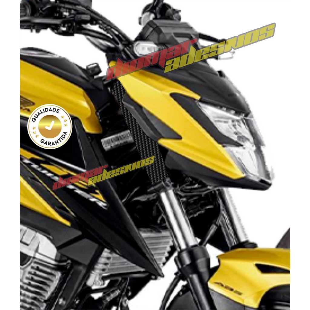PAR de Adesivo Aplique FIBRA DE CARBONO Bengala CB TWISTER 250 / CB ...