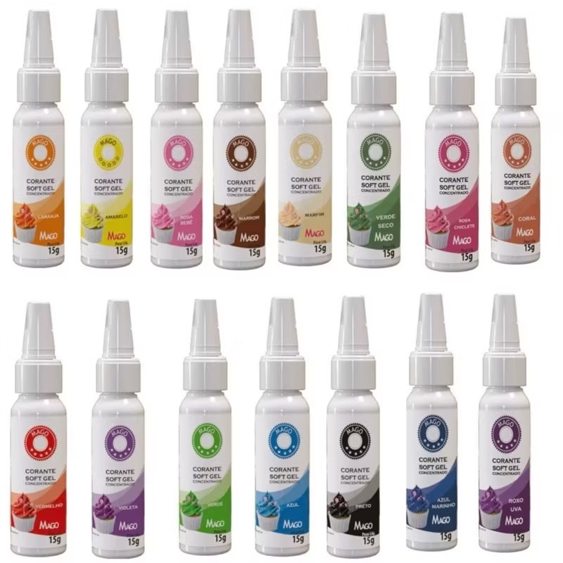 CORANTE ALIMENTICIO SOFTGEL 15G CONCENTRADO MAGO - TODAS AS 