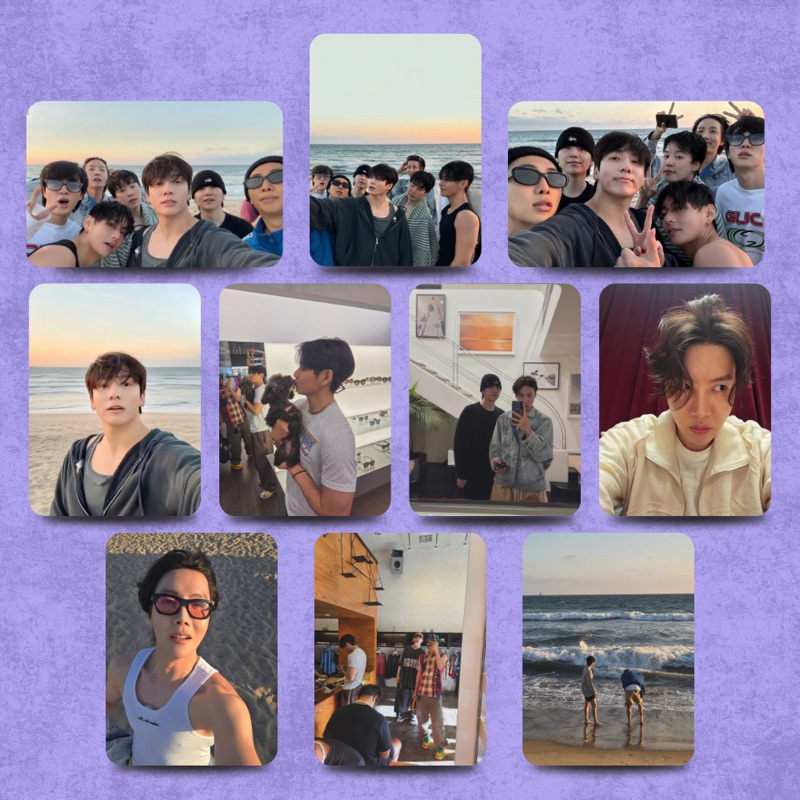 Kit com 10 Photocards BTS Plastificado Durinho no Tamanho 5,4x8,5