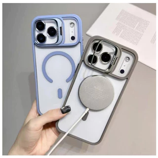 Capa Luxo Magnética Para iPhone 17 17 PRO 17 AIR 17 Pro Max Capa De Carga Magsafe + Câmera Lente