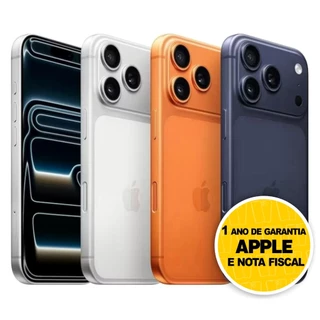 Celular iPhone 17 Pro e Pro Max 256GB 5G Dual E-sim Lacrado Original 1 Ano de Garantia Apple em Oferta na Shopee