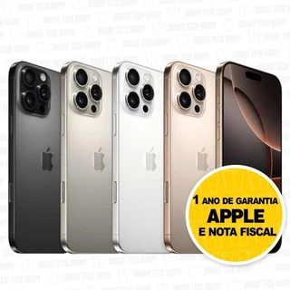 Celular iPhone 16 Pro e Pro Max 5g Dual E-sim Lacrado Original 1 Ano de Garantia APPLE em Oferta na Shopee