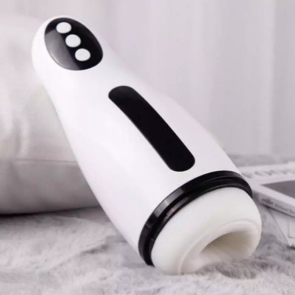 Masturbador Masculino Sugador Vibrador Elétrico Pênis Masturbação Boneca Duplo Estimulo Lanterna