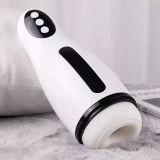 Masturbador Masculino Sugador Vibrador Elétrico Pênis Masturbação Boneca Duplo Estimulo Lanterna