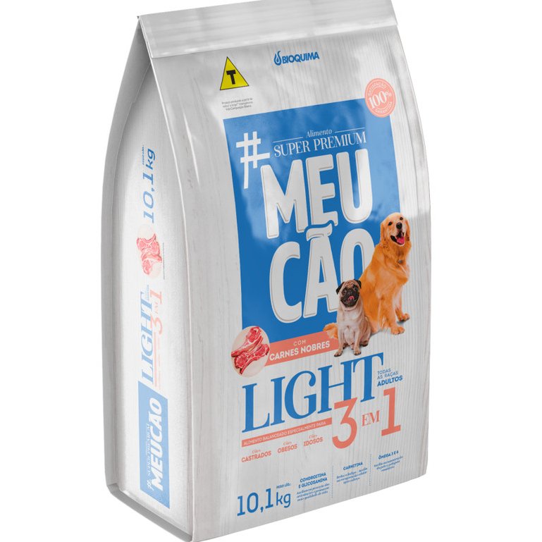 Ração Para Cães/Cachorro Light Carnes Nobres 3 Benefícios 10kg - Meu ...