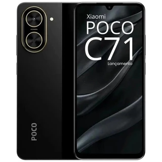 Celular Xiaomi Poco C71 4G 128GB 4GB Ram Preto Global Dual