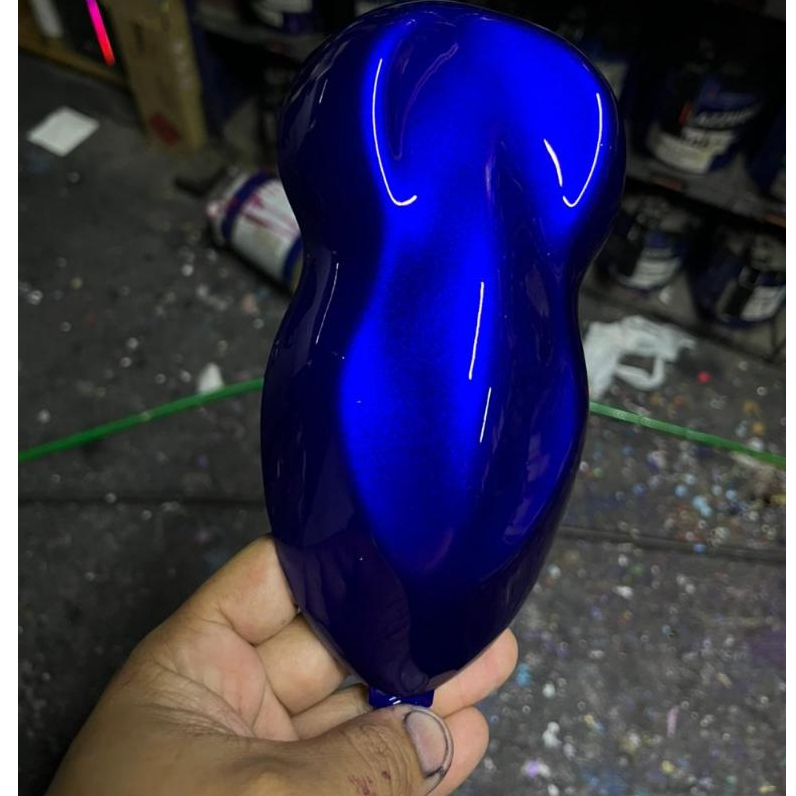 Tinta automotiva base poliester Azul Candy Ultra / PRONTO P/ USO ...