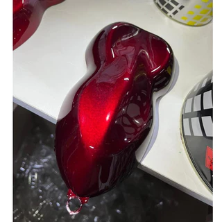 Tinta automotiva base poliester Vermelho Escuro Candy Ultra / PRONTO P/ USO - Exclusiva / Cereja / Macã do amor