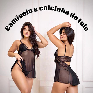 Camisola sexy de tule com renda sem bojo costa nua sensual pijama roupa de dormi costas abertas lingerie sexy em Oferta na Shopee