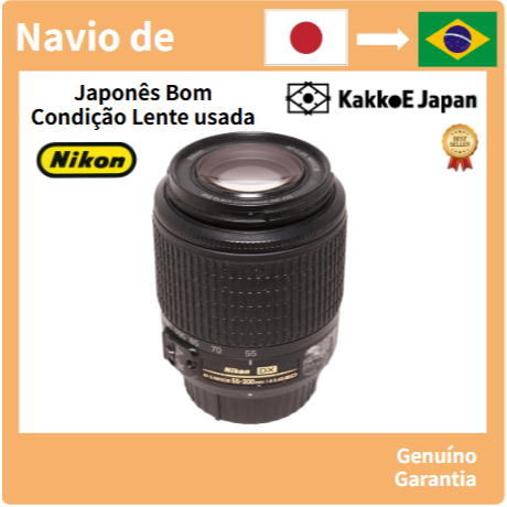 Lente teleobjetiva com zoom Nikon AF-S DX VR Zoom Nikkor ED 55-200