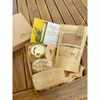 Kit Presente Spa – Vela Aromática, Escalda-Pés, Sabonete Artesanal e Bucha Vegetal em Oferta na Shopee