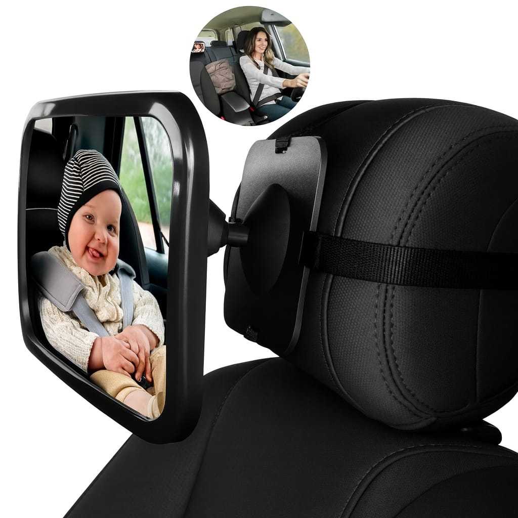Espelho Retrovisor Para Cadeirinha Bebe Conforto Segurança Banco Carro ...