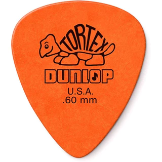 Palheta Jim Dunlop Tortex 0.60mm Original para Guitarra Violão Baixo