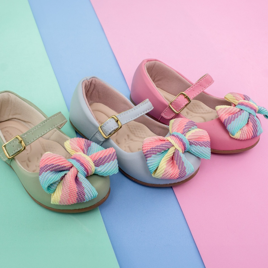 Sapatilha Infantil Boneca Sapato Menina Delicada Confortável Laço