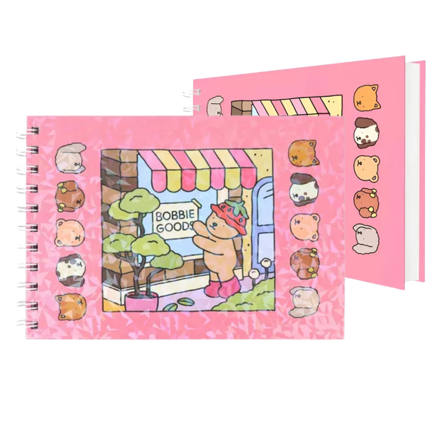 Caderno de colorir - Bob Good - 50 Folhas - Capa Cor Rosa e Holográfica ...