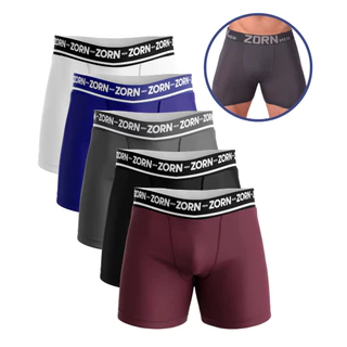 Kit 05 Cuecas Box Boxer Masculino Microfibra Adulto