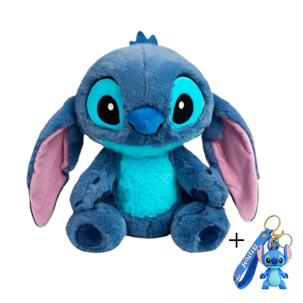 Boneco de Pelúcia Stitch – 30cm de Pura Fofura MAIS BRINDE CHAVEIRO ...