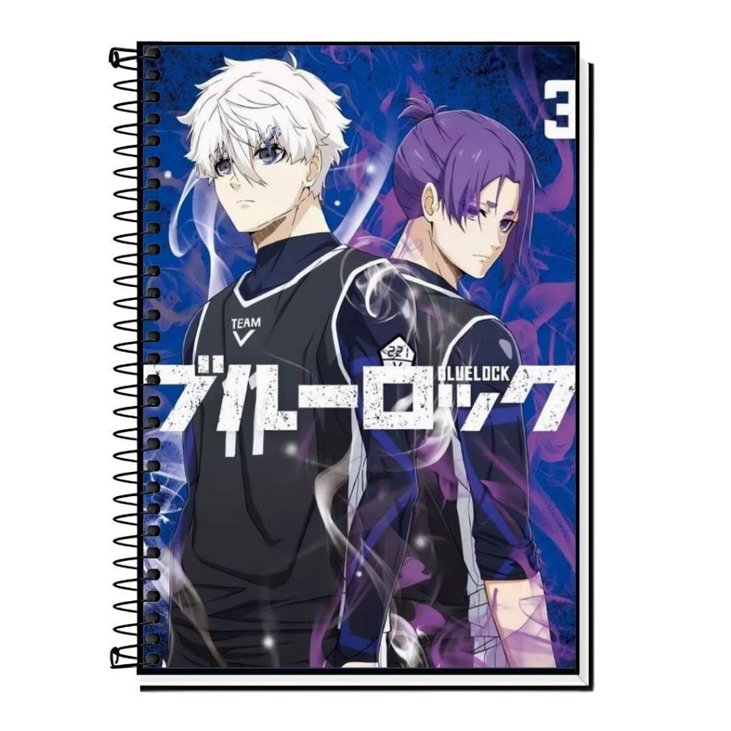 Caderno personalizado da blue lock – Modelos com 1, 10 ou 20 Matérias ...