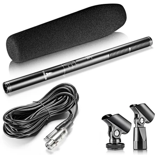 Microfone HT-81 Shotgun Super Unidirecional Ultra-cardióide Lorben