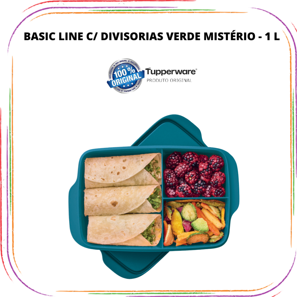 Tupperware Basic Line com Divisórias -1 l | Shopee Brasil